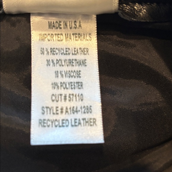 AGOLDE ‘90s Pinch Waist Recycled Leather Black High Waist Pants, Size 31 - Picture 10 of 10